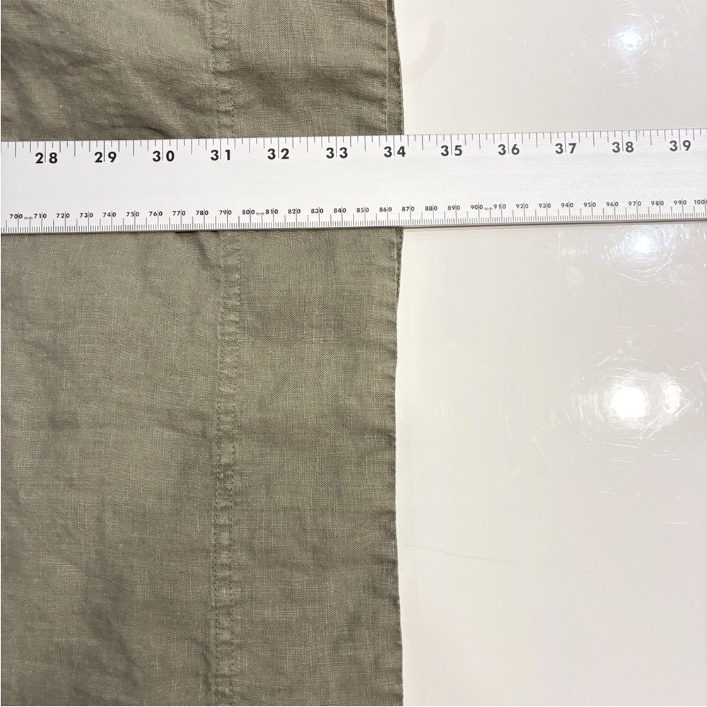 Nwot Tommy Bahama Dress Size XS Green Linen Two Palms Double Ruffle Beachy Yacht - Picture 6 of 6